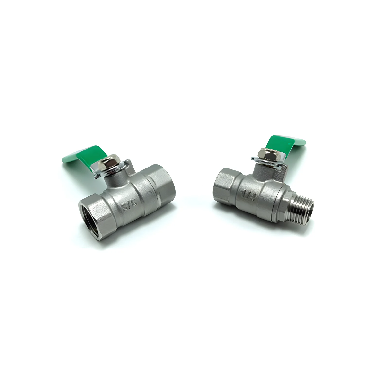 Stainless steel ball valve 1/4 \'\' 3/8 \'\' 304 2P full pass ball valve suitable for switch accessories such as water, gas, gasolin