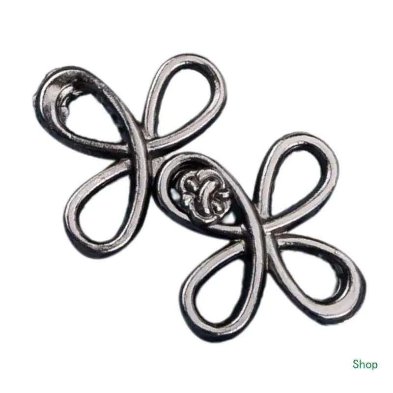 Dropship Nosewing Waist Pin Clovers Waist Buckle Clip Shamrock Button Gift for Friend