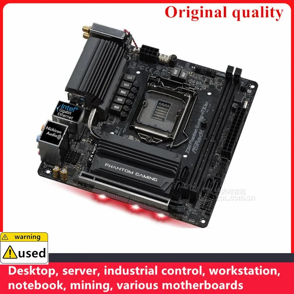 Used For ASROCK Z390 Phantom Gaming-ITX/ac Z390 Phantom Gaming-ITX MINI Motherboards LGA 1151 For Intel Z390 Desktop Mainboard