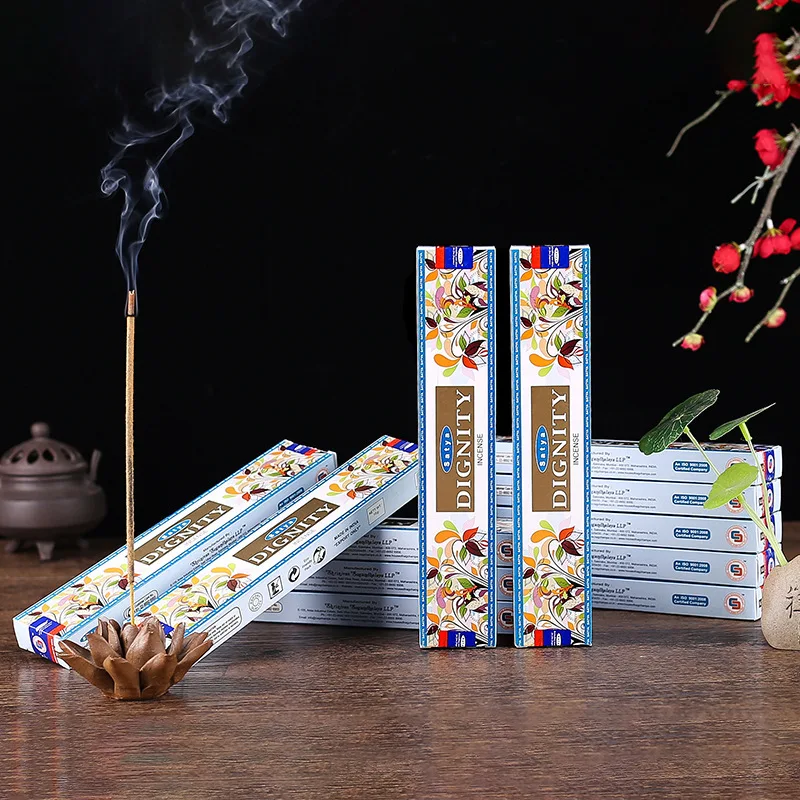 12 Sticks India Incense SATYA Hand-made Aroma Stick Sandalwood Incense Aromatic Indoor Fragrance Home Living Room Decor