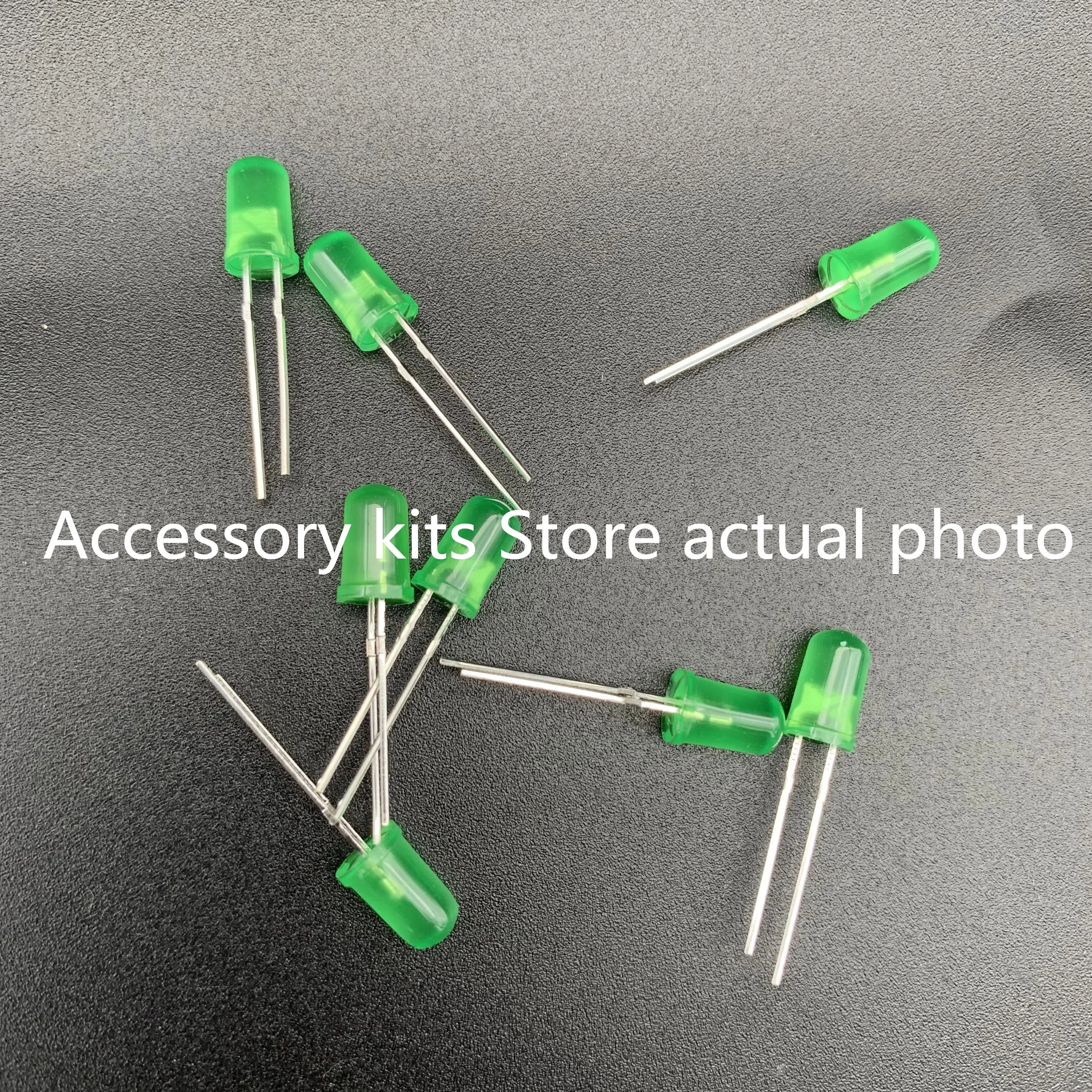 5MM/F5 Green Emitting Diode LED Lamp Round Head LED Ordinary Green Ultra High Brightness Short Pin(50pcs)