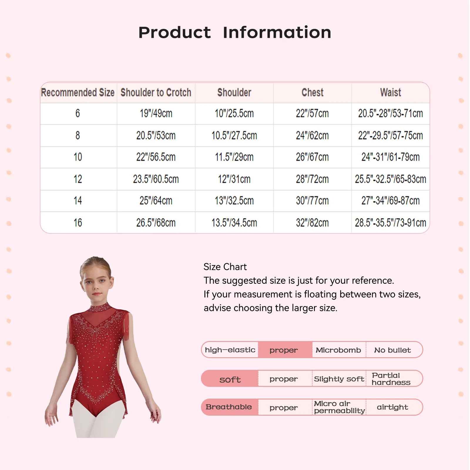 Kinder Mädchen Funkelnde Strasssteine Rhythmische Gymnastik Ballett Jersey Eiskunstlauf Tanz Trikot Kostüm Quaste Rock Body