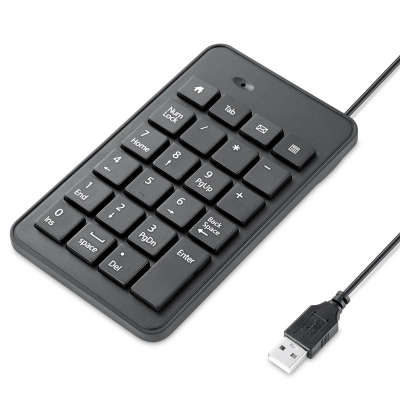 APAYADO Numeric Keypad Wired 23key Mini Numeric Pad T023 Black for finance,accounting workers