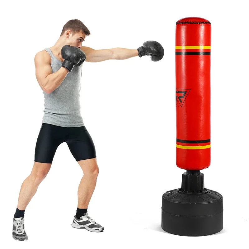 Professional Stand Up Heavy Sand Bag Adult Fitness Vertical Punching Bag Training Equipment Punch Boxing Sandbag