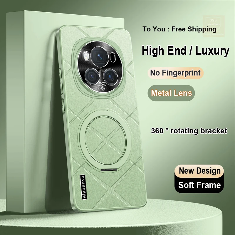 

360 Bracket For Honor Magic6 Pro Magic 6 Case Holder Ring Cover For Honor Magic 6 Pro Phone Case Shell Stand Leather Skin Bumper