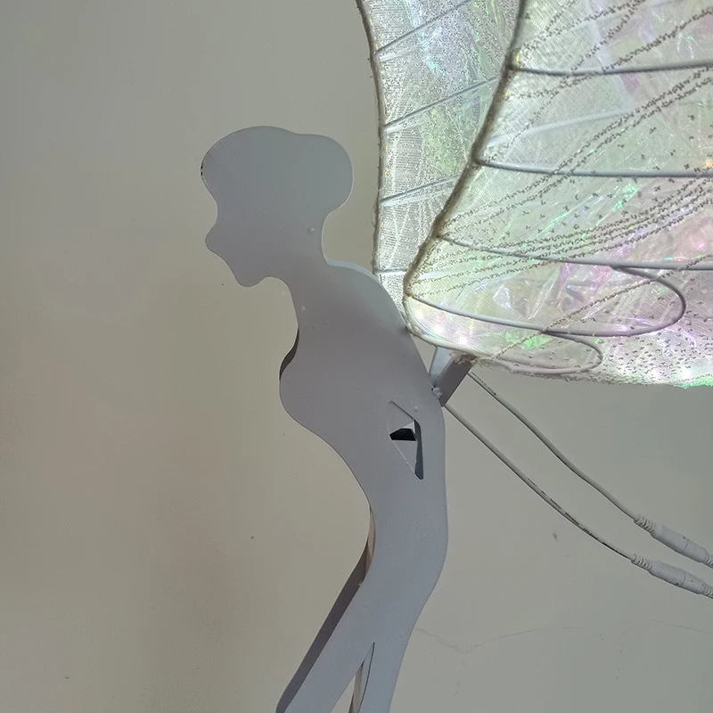 LearIN-Lanterne de Mariage Moderne en Forme de Petit Ange, Accessoires de Rue, Éclairage de Scène LED, Décoration de Fond de Festival