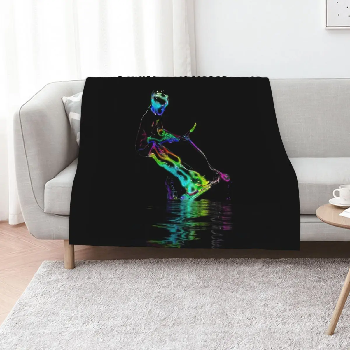 Puddle Jumping - Scooter Boy Throw Blanket Fashion Sofas wednesday Extra Large Throw warm winter Stuffeds anime Blankets