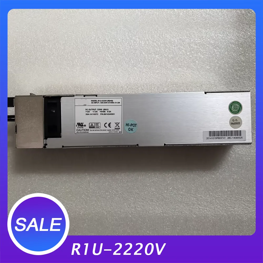 مصدر طاقة الخادم الزائد بقدرة 220 وات R1U-2220V