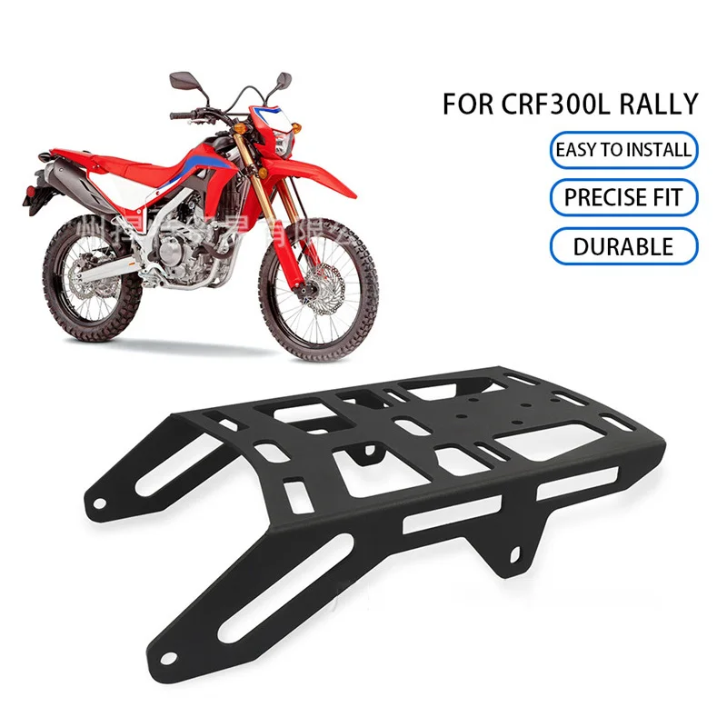 

For Honda CRF300L RALLY ABS CRF300LS Motorcycle Rear Luggage Rack Holder Cargo Rack Tail Rack Support Shelf Aluminum 2021 - 2024