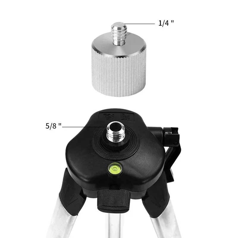 1/2/3pcs Tripod Thread Adapter 5/8 Female to 1/4 Male Adapter Microphone Stand Camera Tripod Laser Level Aluminum Screw Adapter