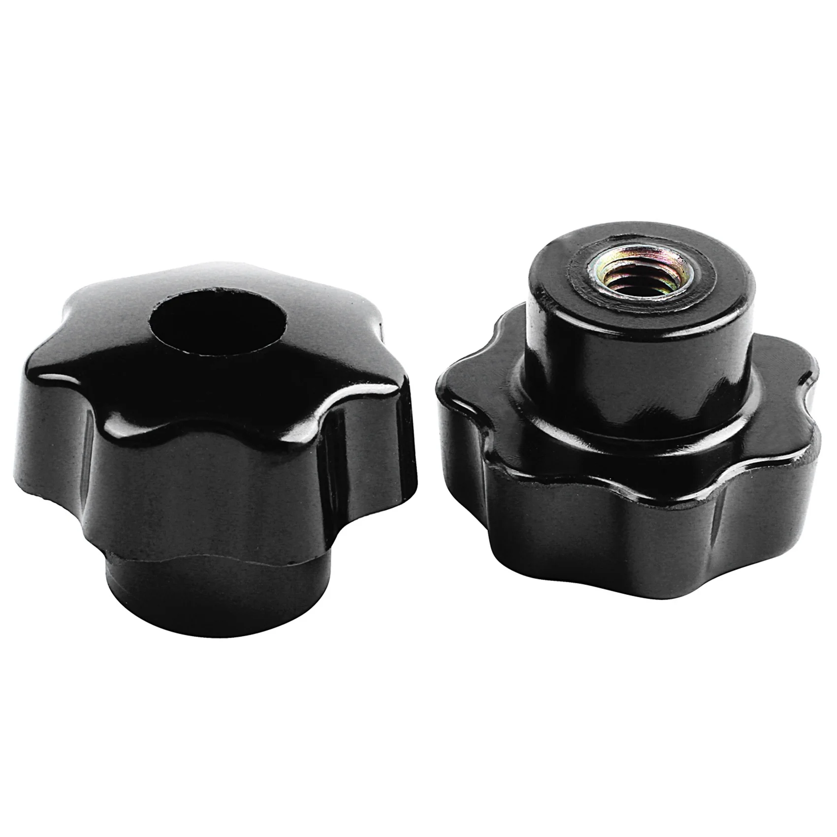 ABJN-15 Pieces Black Star Grip Knobs, Female Thread Diameter 8Mm, Head Diameter 40Mm