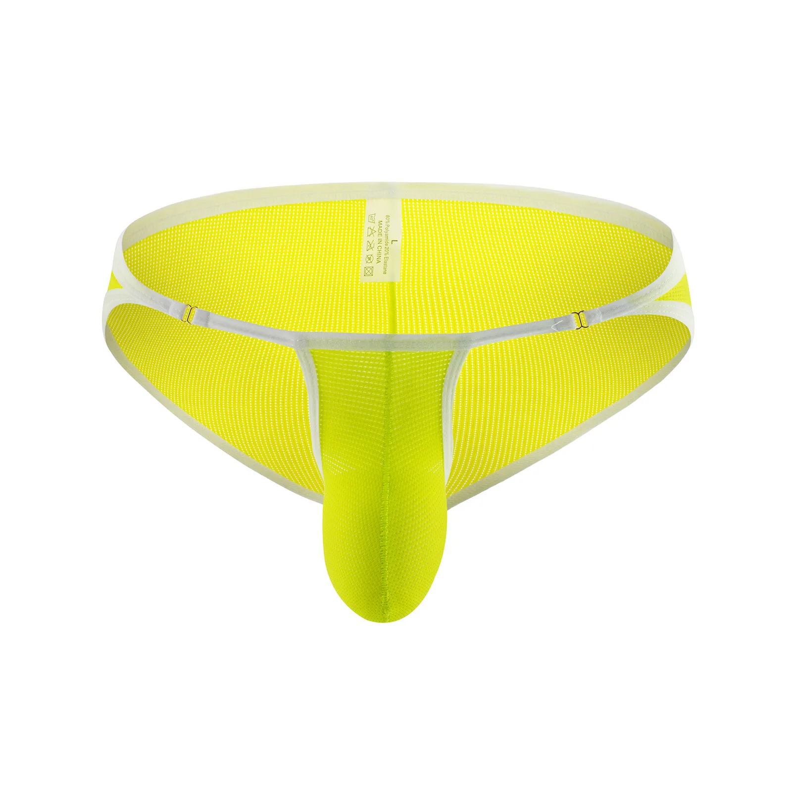 

Men Sports Briefs Mesh High Fork Mini Underpants Breathable Comfortable Low-rise U Convex Pouch Panties Fitness Underwear
