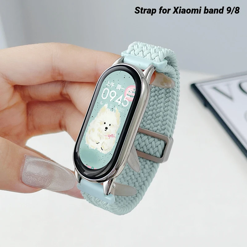 Nylon strap for Xiaomi band 9 Correa Bracelet Sport Watchband For Mi band 9/8 Woman Man Wristband SmartWatch Accessories