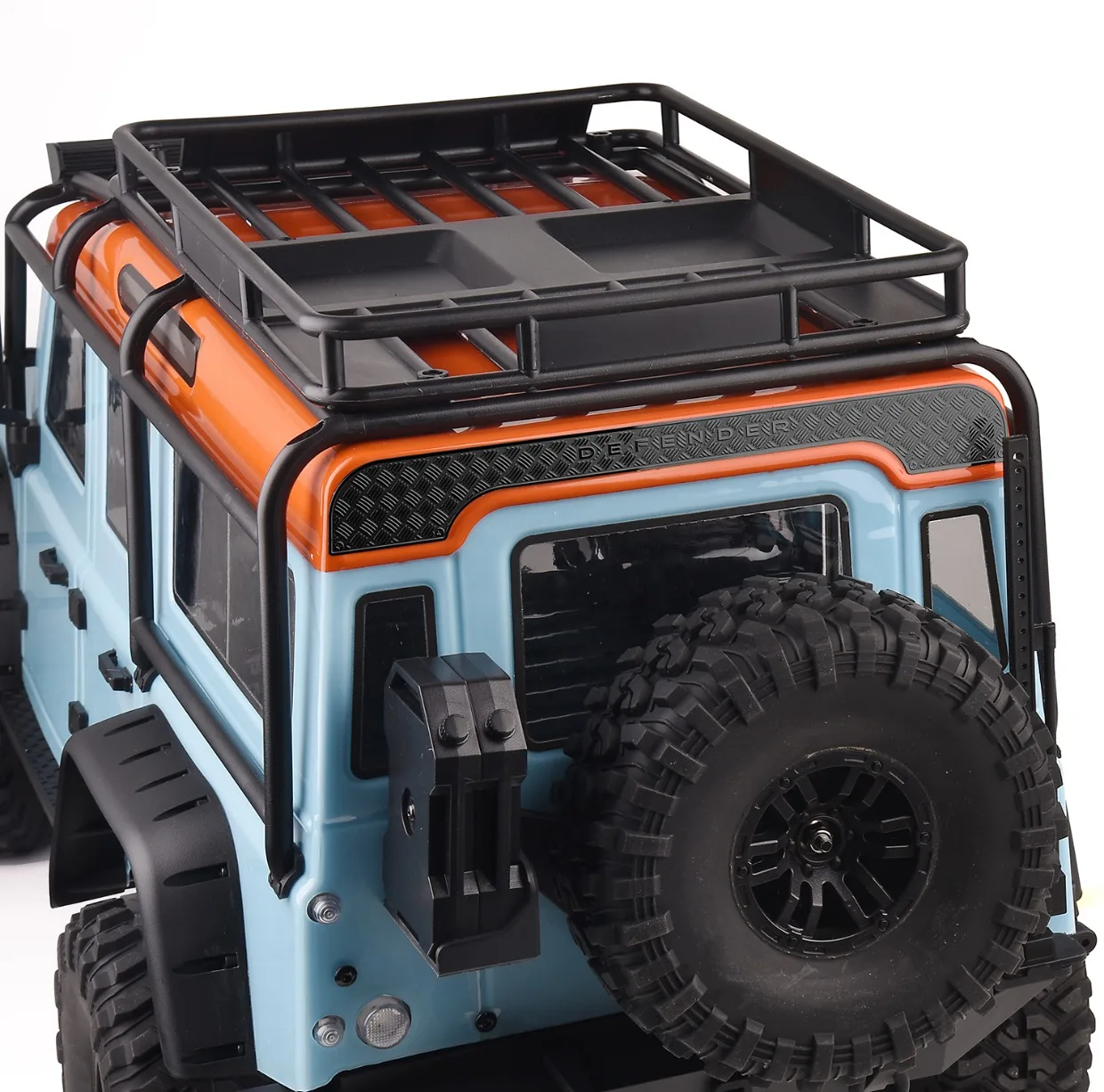 Gesimuleerde roestvrijstalen decoratieve plaat voor 1/10 RC Crawler Car MJX H8H DEFENDER Accessoires