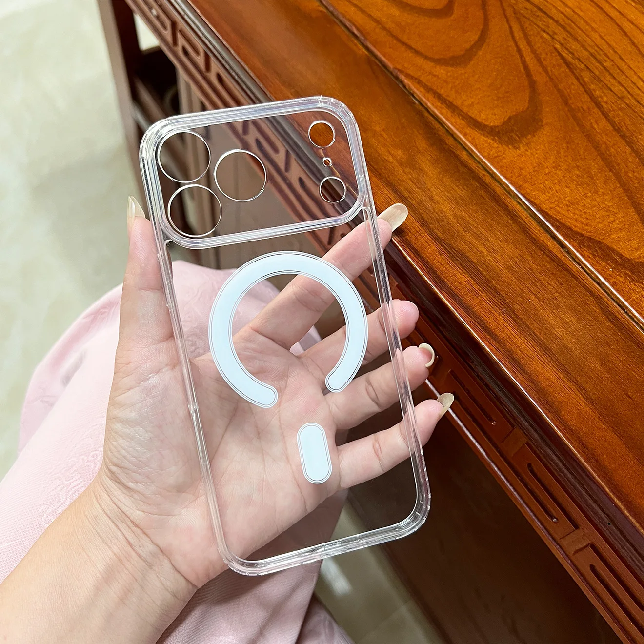 for iPhone Air 17 Pro Max 17 Air Case Crystal Clear Acrylic 