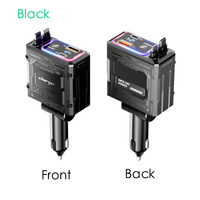 Retractable Car Charger 4 in 1 Fast Charging Foldable Car Charger 120W Cable Type-c Ports Car Charger Adapter Compatible