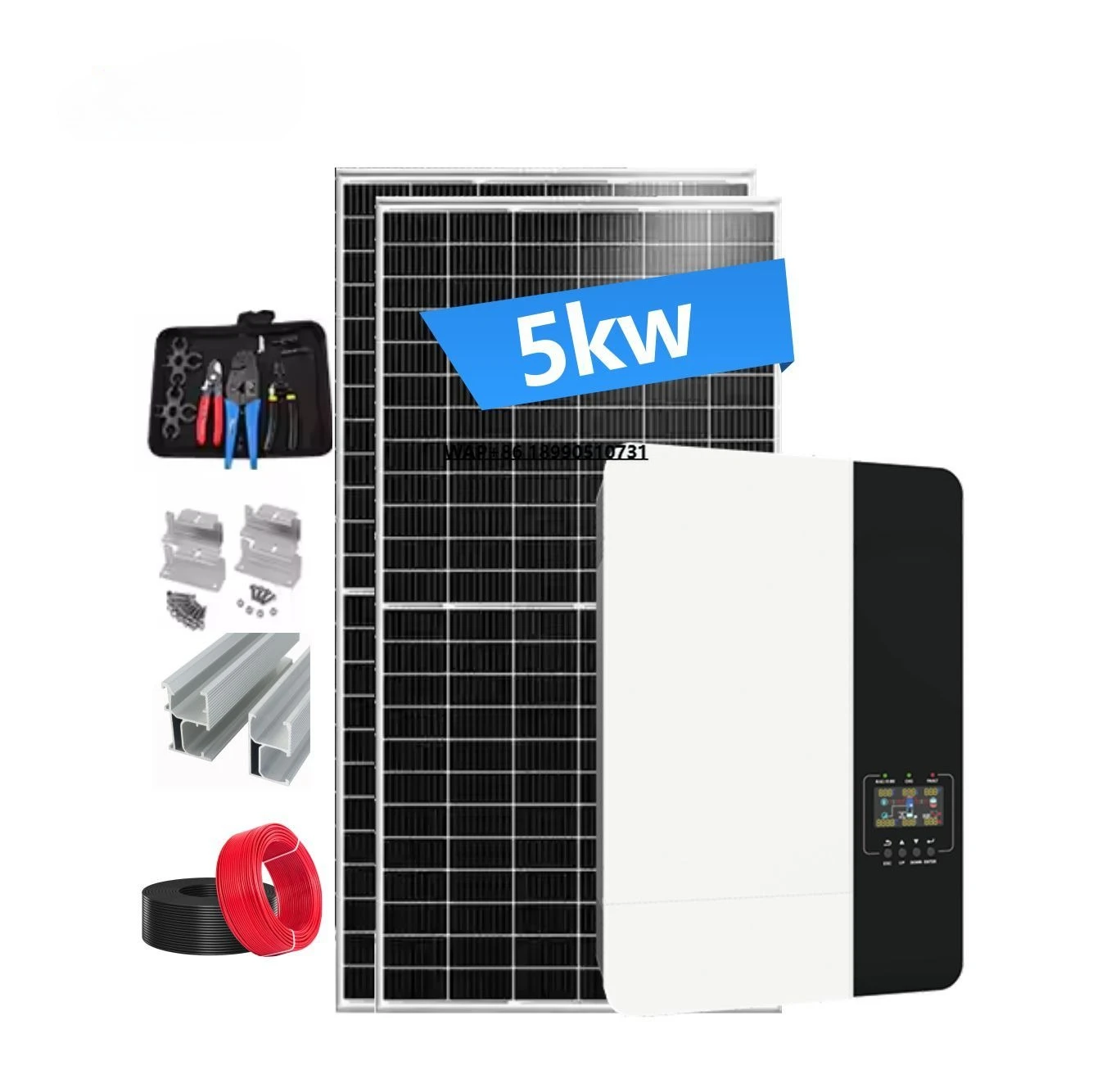 Popular Selling  Economic Use Energy Support Solar Off Grid Set 5kw Solar Power System 5000w Solar Energy System