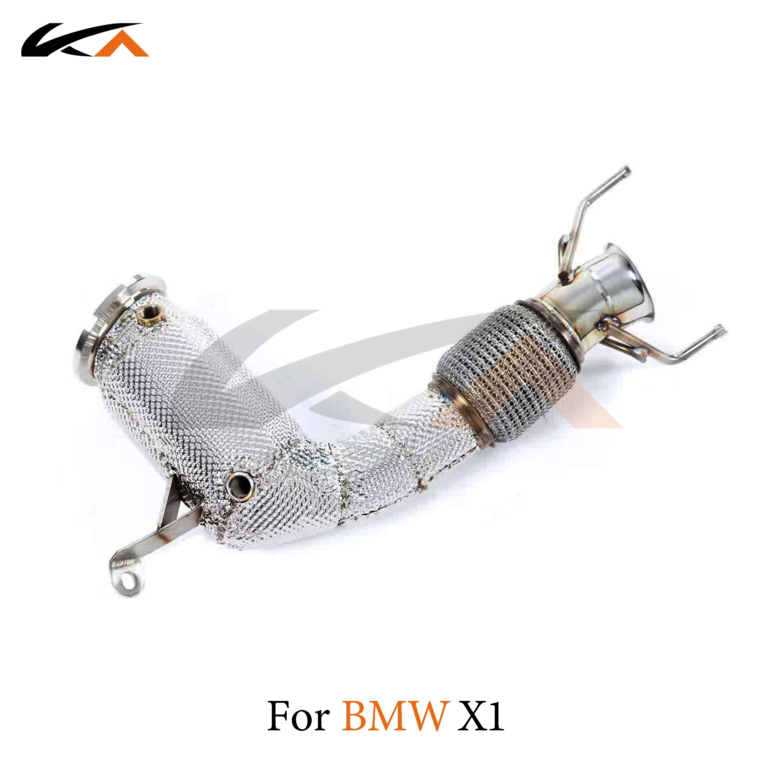 KA Tuning exhaust system header stainless downpipe for BMW X1 2.0T axle pipe performance catalysis heat shield