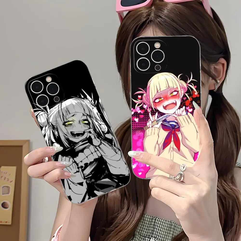 

Чехол для телефона Hero Academia Himiko Toga для iPhone 16, 15, 14, 13, 12, 11 X XR XS 8 6 Pro Max Plus, мини-прозрачный цветной принт, роскошь