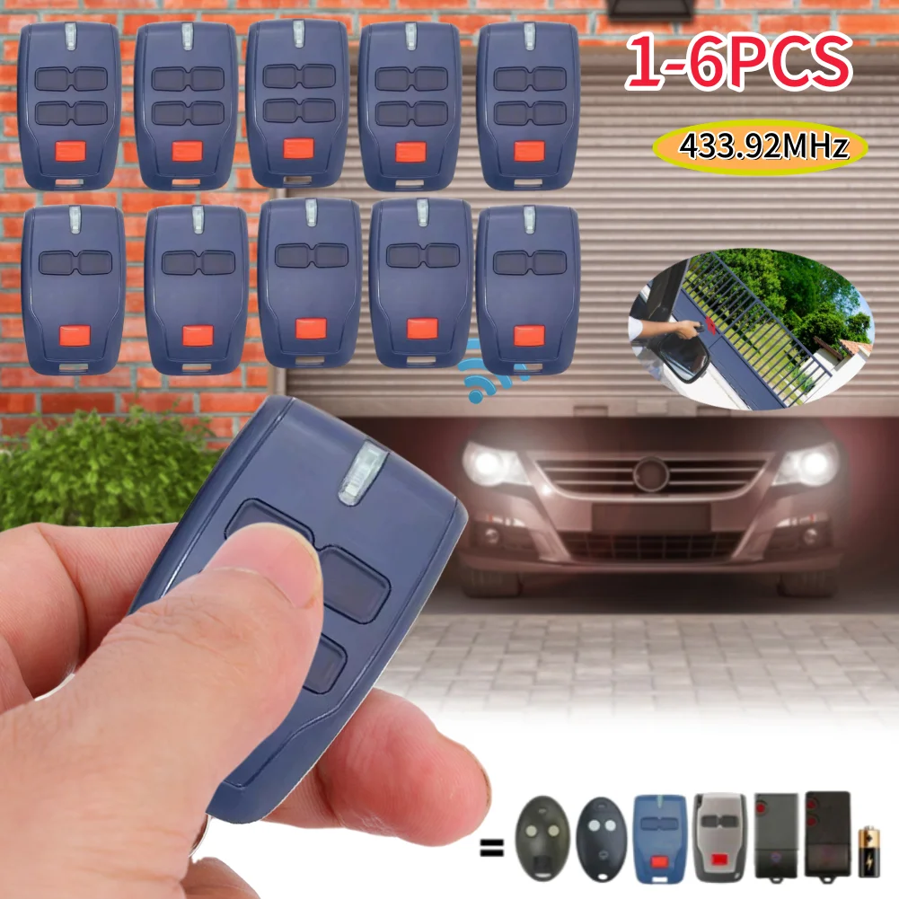 1-6pcs Rolling Code sicuro telecomando per MITTO 2 Clonix U-Link 433.92MHz cancello telecomando apriporta garage
