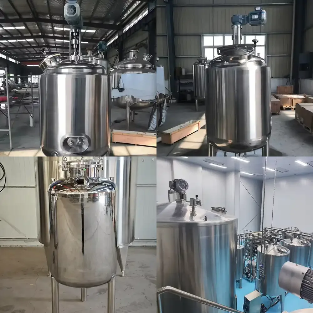 Supply 100 Liter Electric Heating Vessel Chemical Reactor Stainless Steel Mixing Tank with Agitator