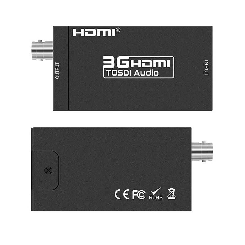 Mini 3G 1080P HDMI do SDI SD-SDI HD-SDI 3G-SDI HD konwerter wideo z zasilaczem w opakowaniu detalicznym