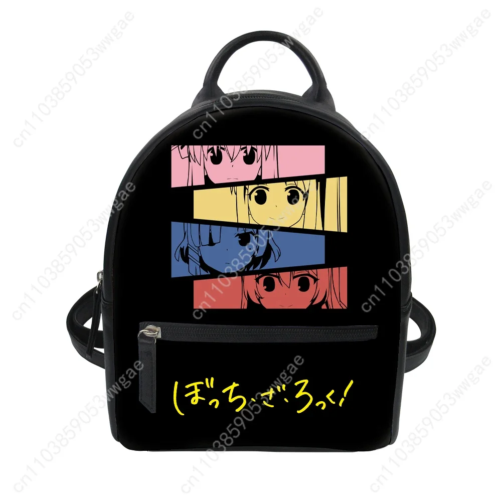 Bocchi the Rock Backpack Purse Womens Schoolbag Customized Double Shoulder Bag High Quality Mini Daypack Leather Travel Bag Gift