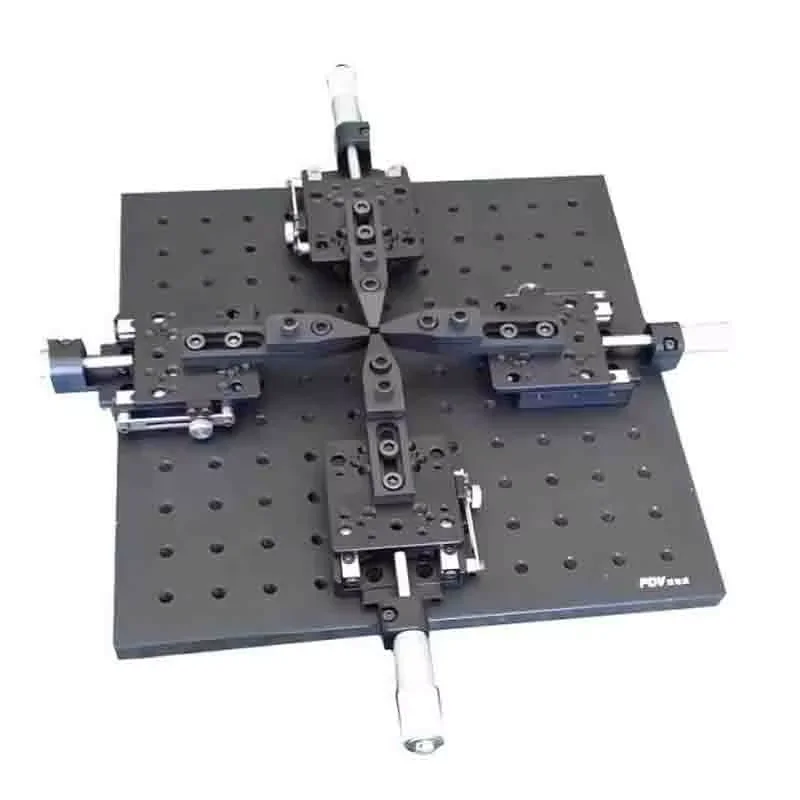 

Manual Linear Stage Four-axis drawing table Stretch linear slide table Film tensile displacement table