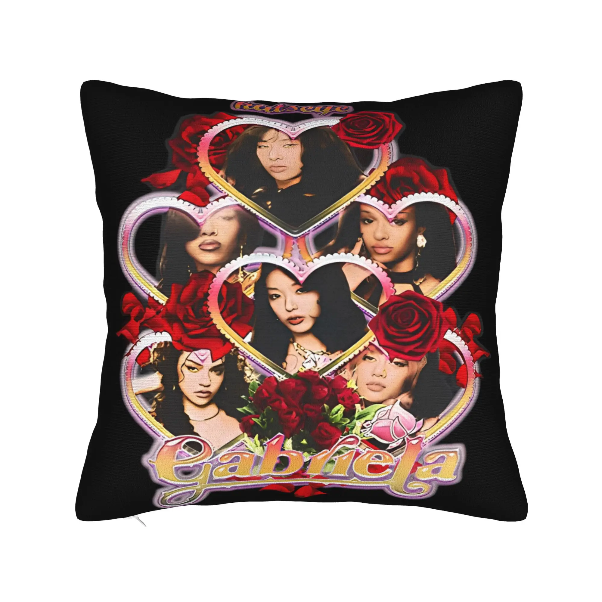 Katseye Gabriela Song Pillow Case  Graphic Pillow Cover Cute Funny Cushion Cover For Sofa Bedroom Home Decor