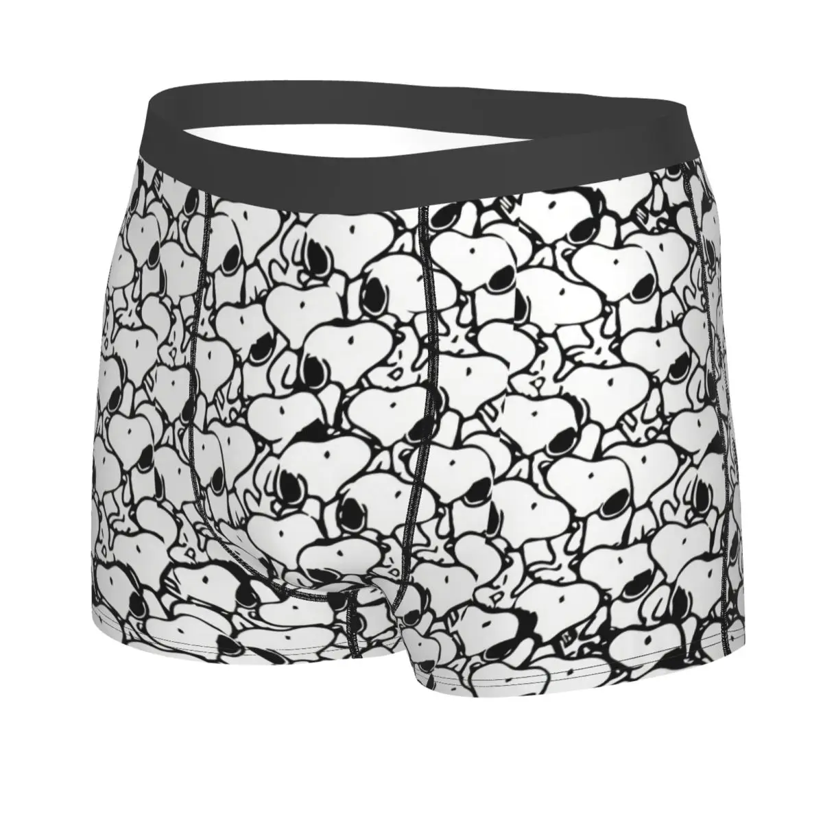 Custom S-Snoopys Anime Pattern Boxers Shorts Men's Briefs Underwear Cool Underpants