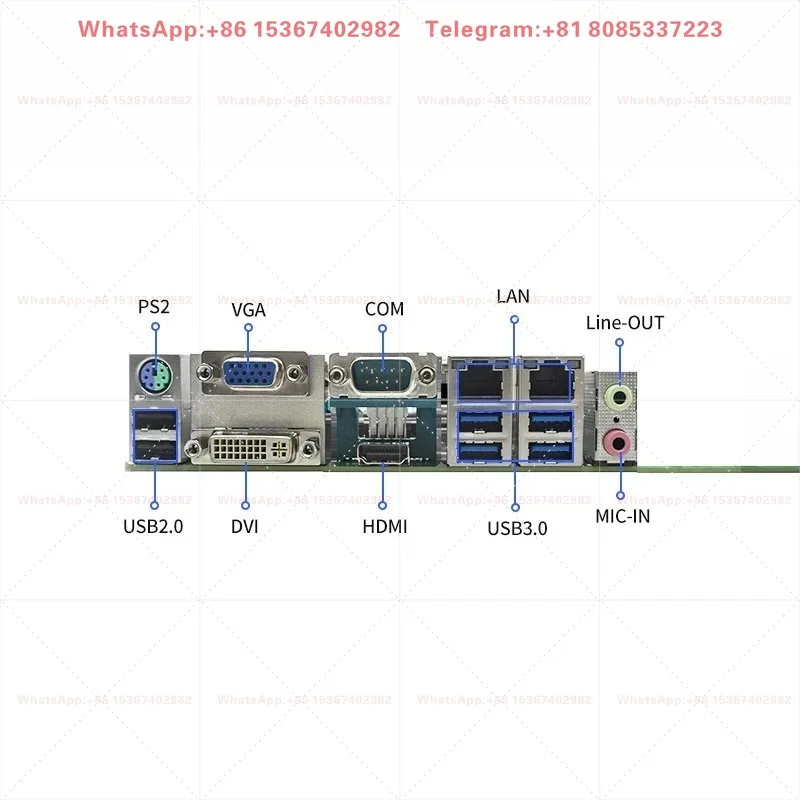 Industrial C236 industrial control motherboard with 4 * DDR4 dual network ports supporting GA1151 pin processor