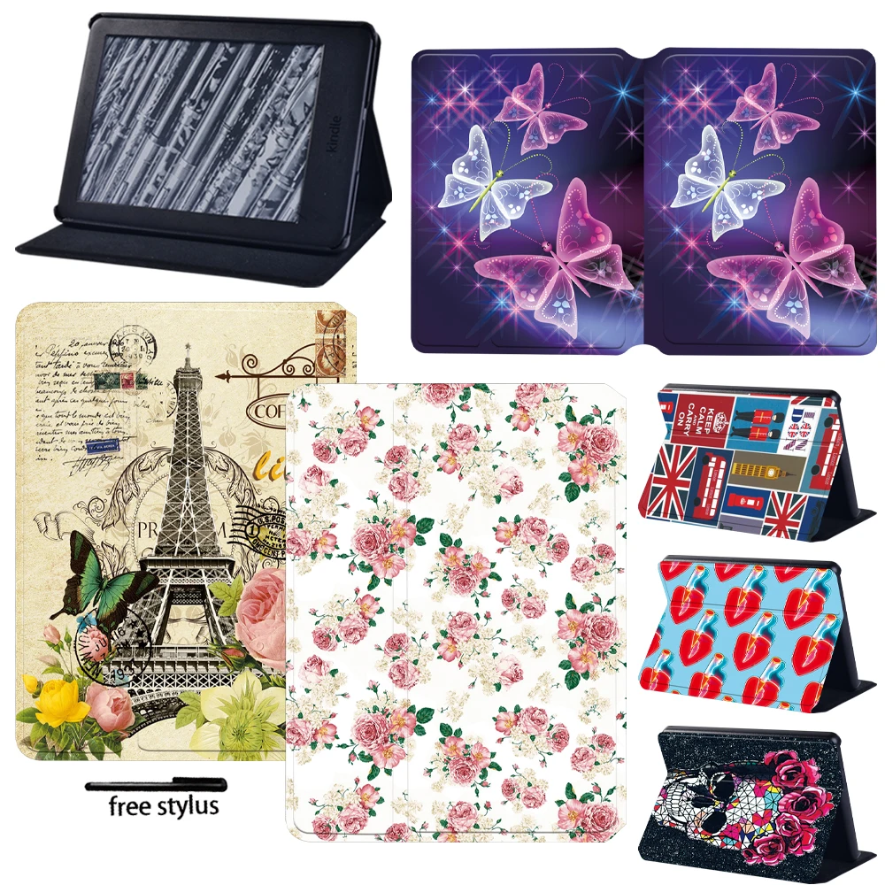 

Чехол-книжка для планшета Kindle Paperwhite 4 3 2 1 Paperwhite 5 11-го поколения Kindle 10-го 2019 8-го сериала старых изображений, флип-чехол с подставкой