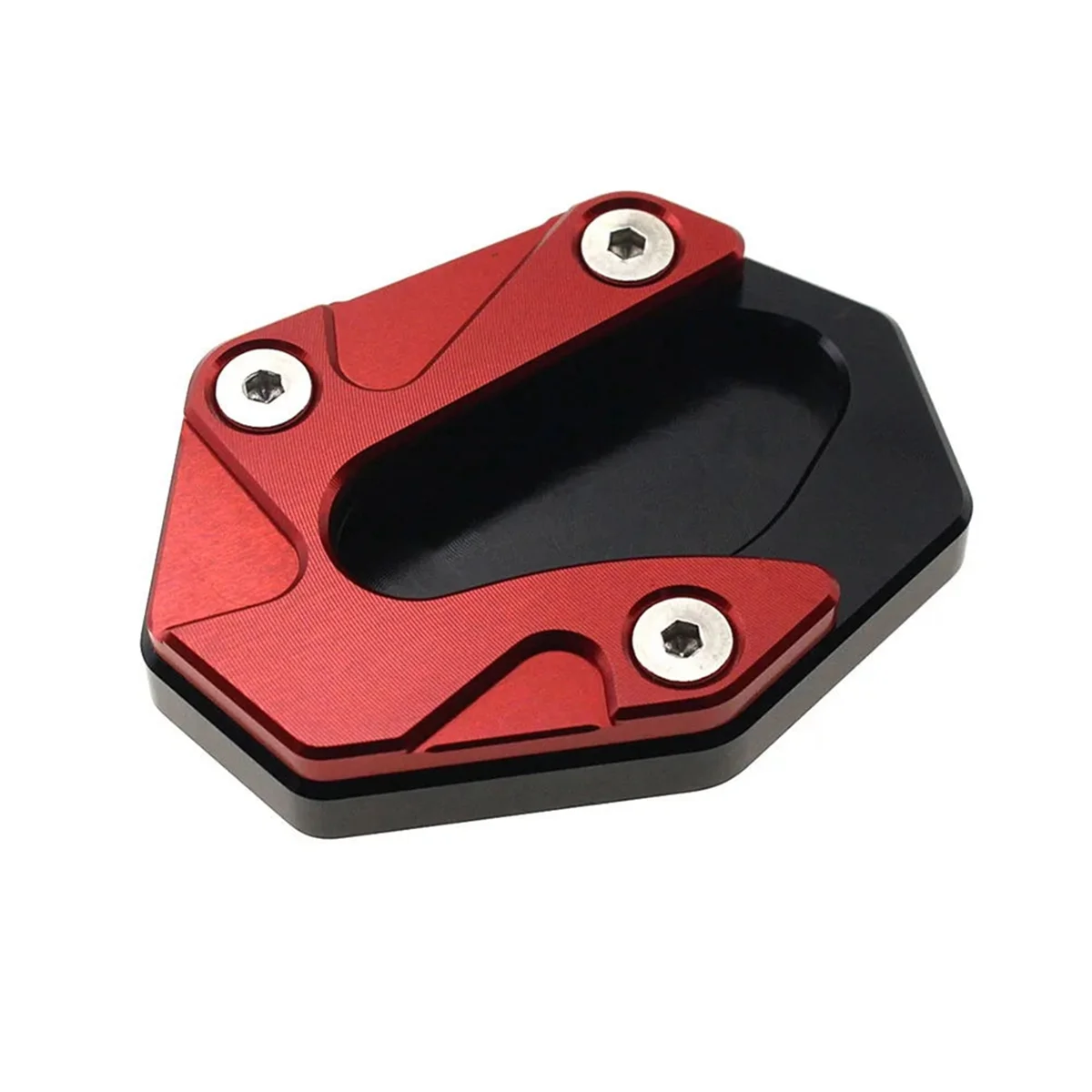 Motorcycle Kickstand Extension Plate Foot Side Stand Enlarge Pad for TV800 800SCS(Red)