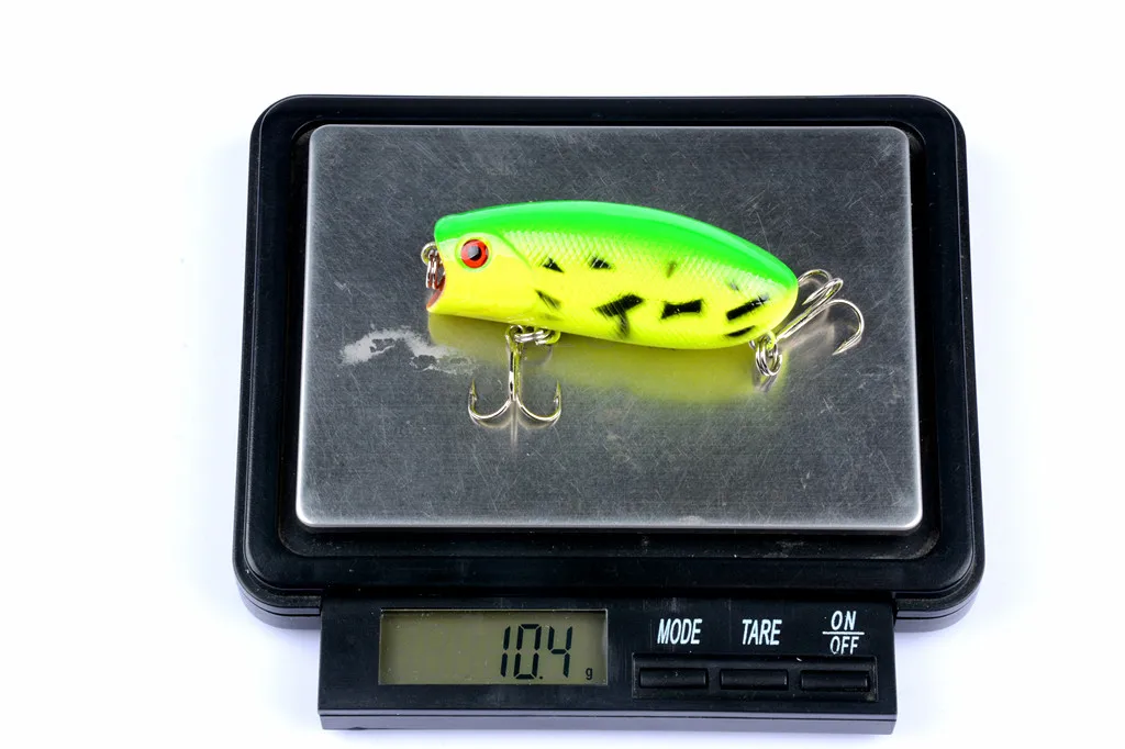 1 Stück Topwater Poppers 6CM10.4G Künstliche Hartköder zum Angeln, schwimmende Köder für Karpfen, Hecht, Crankbaits, Swimbait, Angelzubehör – Detail 8