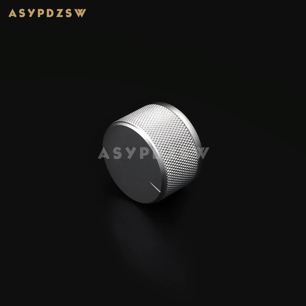 

1 PCS 35*22mm Amplifier Volume potentiometer Aluminum knob Knurled High gloss silver/Golden/Matte Silver/Black (Optional)