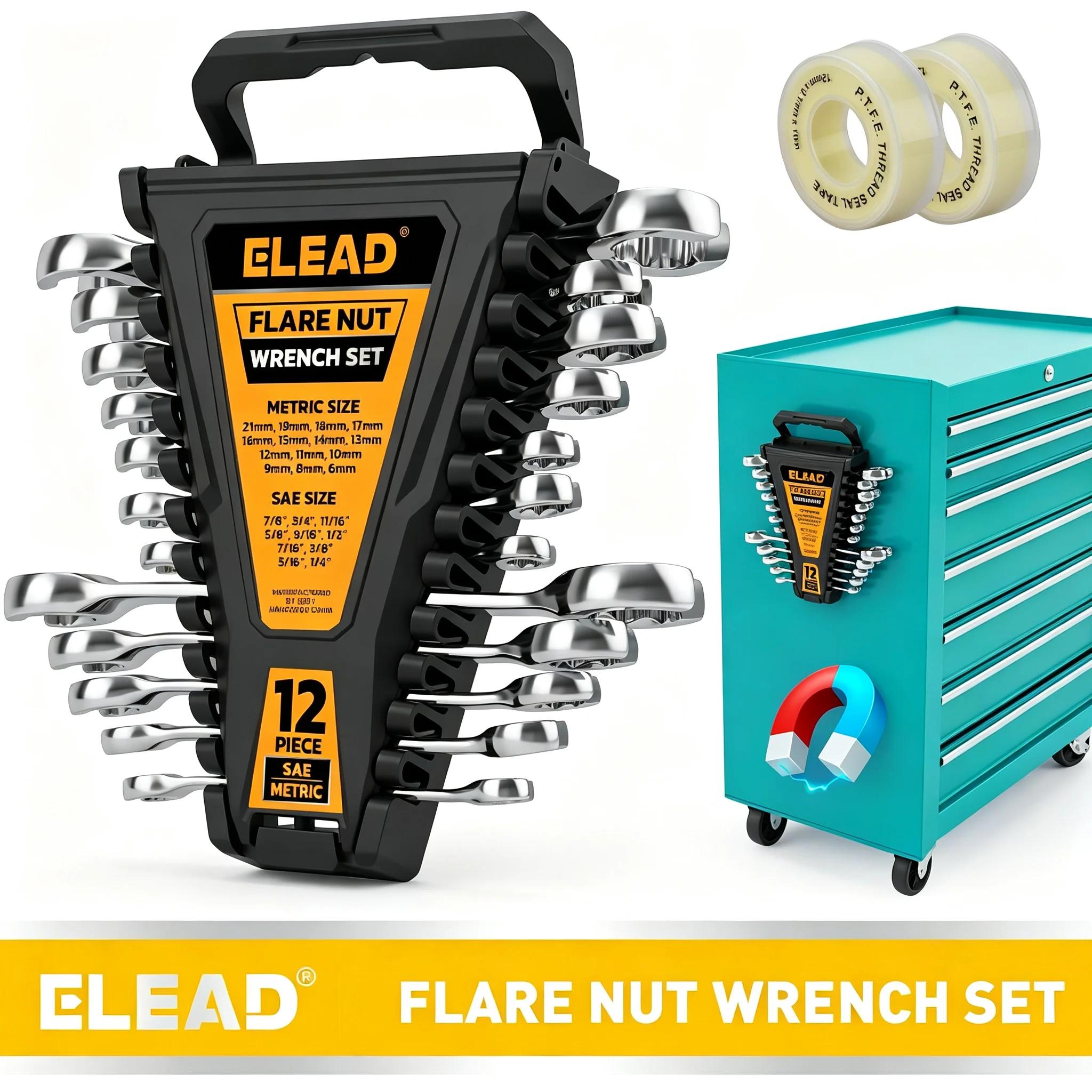 elead-jeu-de-12-cles-a-ecrou-evase-en-acier-cr-v-15-°-ruban-ptfe-pour-support-magnetique-metrique-sae-ideal-pour-les-reparations-de-plomberie-automobile