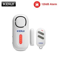 KERUI 120DB Wireless Door/Window Entry Security Burglar Sensor Alarm Magnetic Smart Home Garage System Remote Control Led Light