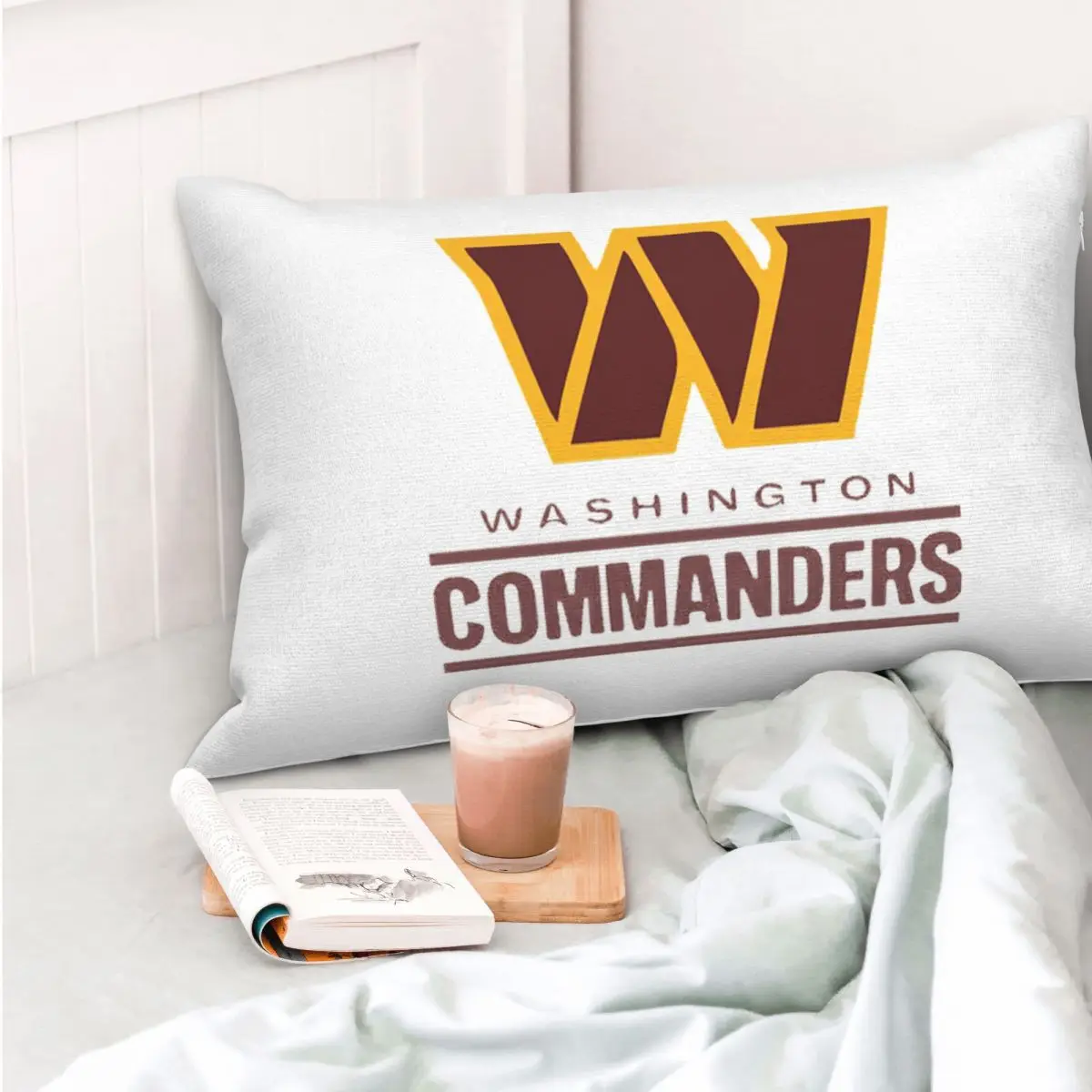 Washington Commanders Retro Rectangle Pillowcase Cushion Cover Decorative Bedroom Bed Home Comfort Throw Pillow
