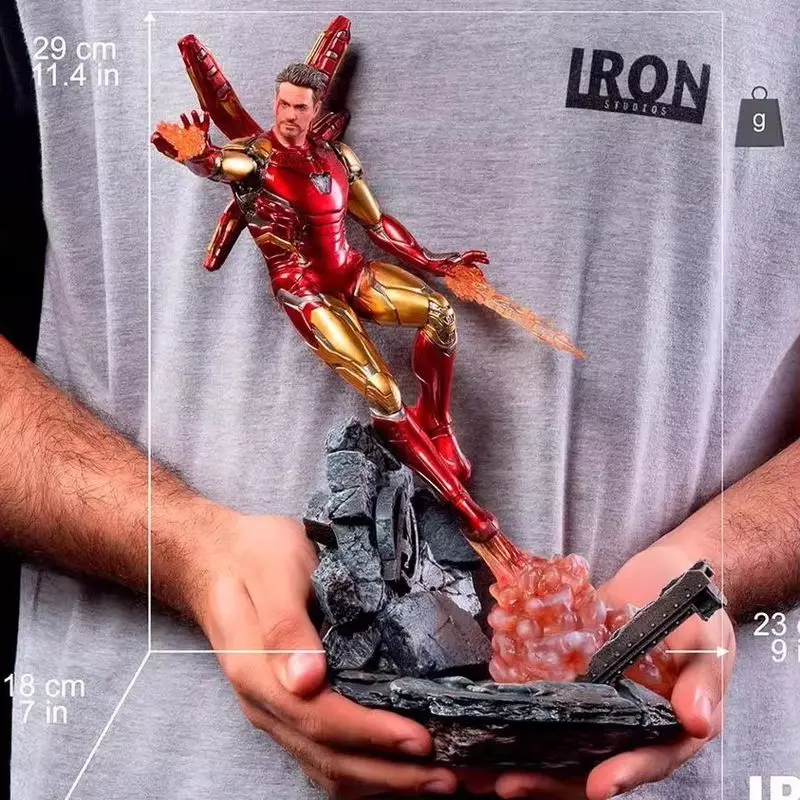 Iron Studios 29cm 1/10 Statue Tony Iron Man  Avengers Ultimate Action Figures Collectible Creative Model Ornaments Toy Gift