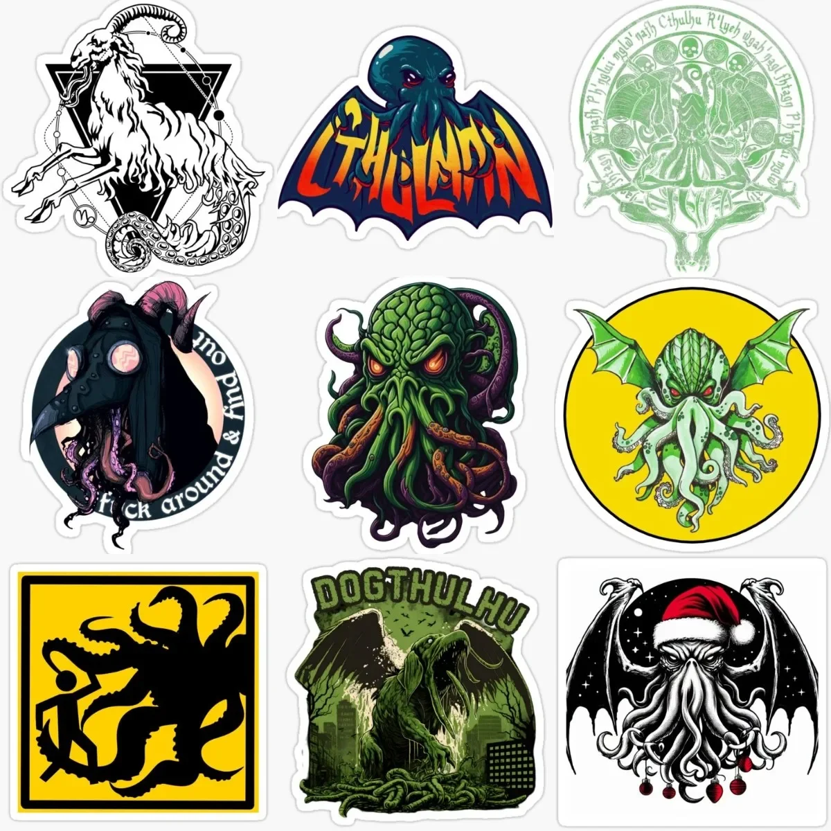 

Cthulhu Great Old Ones Octopus Monster Tentacles PVC Sticker for Decorate Fridge Wall Car Truck Van Bicycle Motorcycle Decal