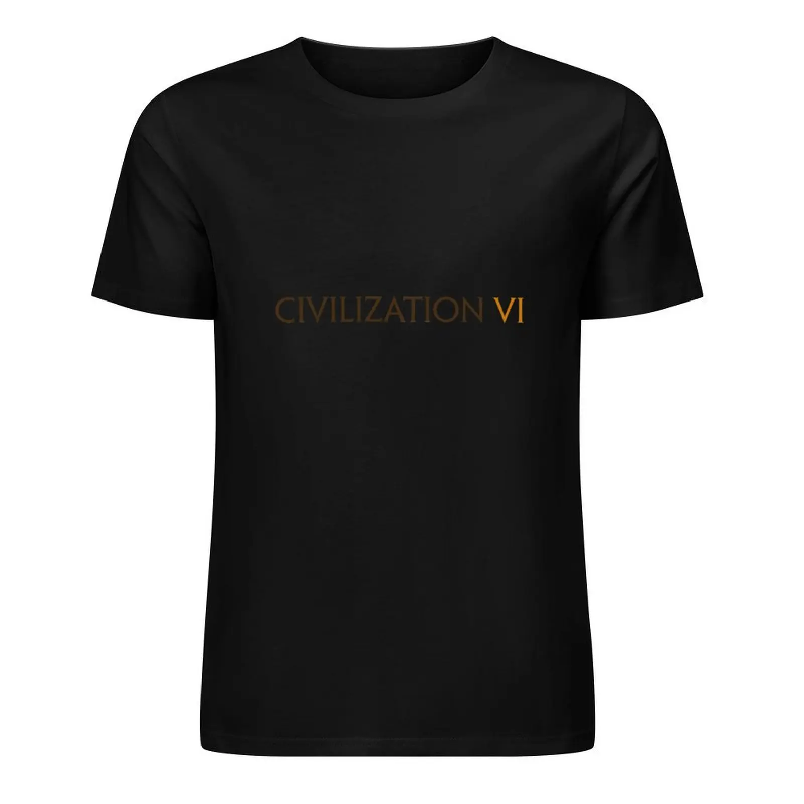 Civilization VI Logo T-Shirt blacks tops mens funny t shirts