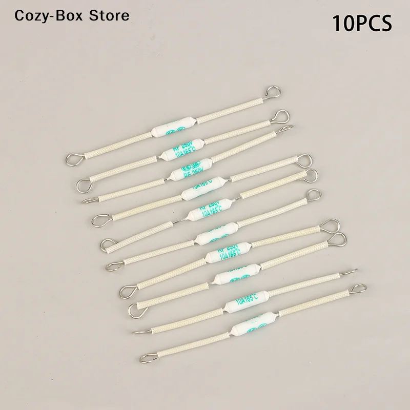 [ZY]10 PCS Fuse Magicom 165 Degrees 10 Amperes / Pius Rice Cooker + Heat Resistant Sleeve Rice Cooker Fuse[ZY]