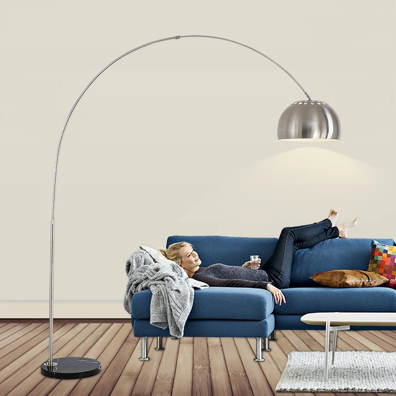 

Living Room Hotel Bedroom Rotatable Round Light Emitting Diode Iron Reading Floor Lamp