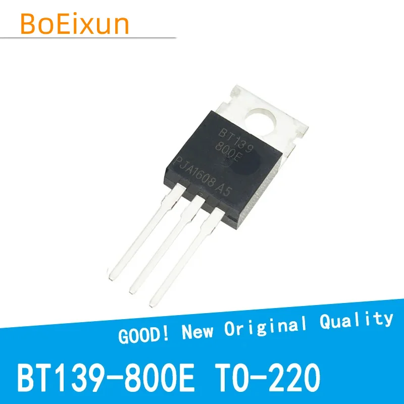 10PCS/LOT BT139-800E BT139 16A 800V BT139-800 TO-220 MOSFET P-Channel Field Effect New Good Quality Chipset
