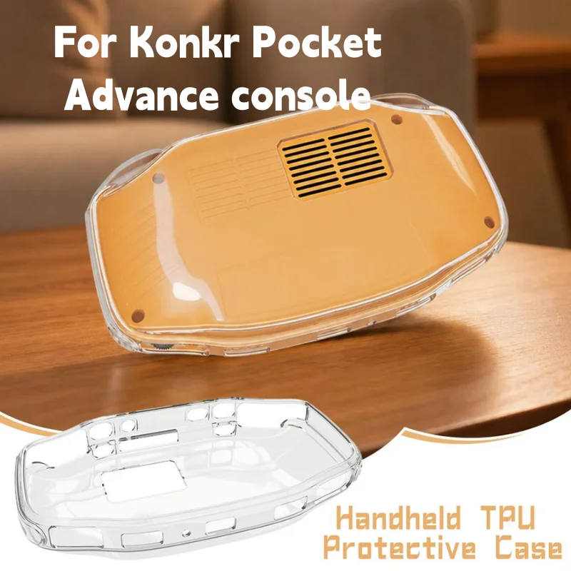 For Konkr Pocket Advance console protection Clear TPU Case Transparent Soft Shell Case Anti-Scratch Shockproof Cover Shell