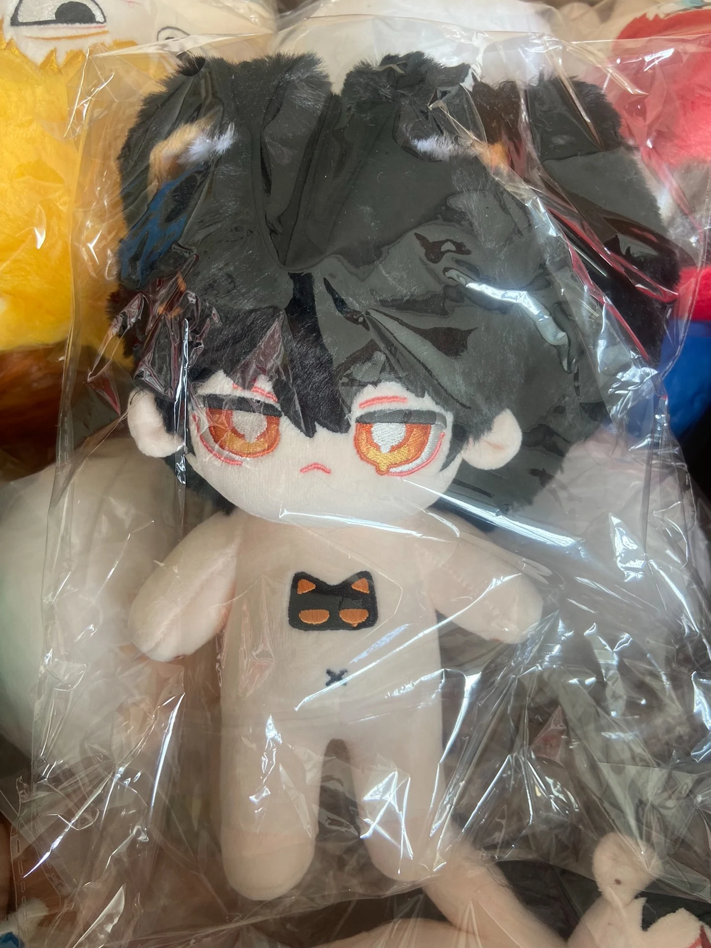 

20cm Cute Cats Monster Beast Ears Tail Anime Figure Cosplay Soft Cotton Body Dress Up Stuffed Pillow Collection Mascot Xmas Gift