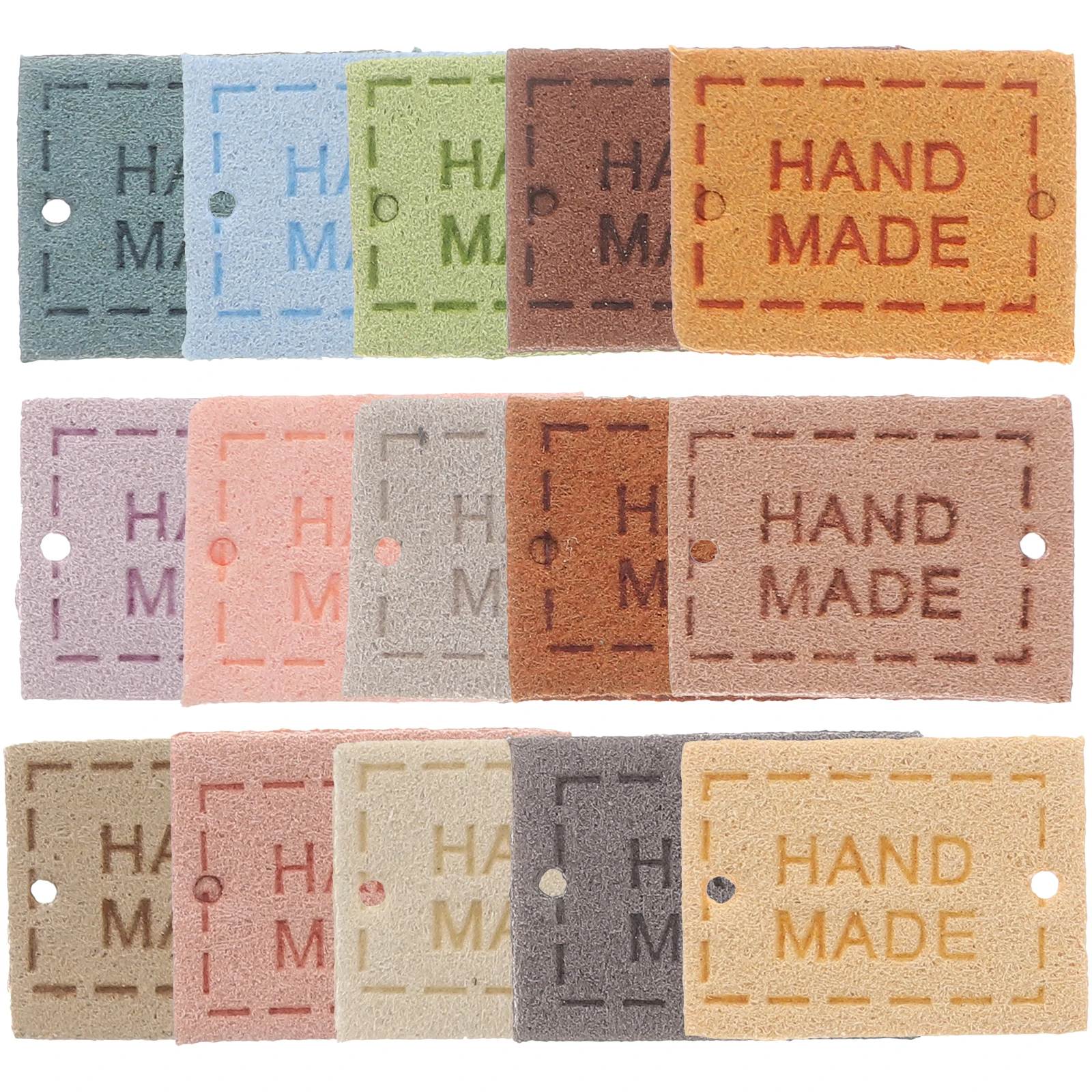 

150pcs H made Tags Labels 1 15 Each Vintage Color Crochet Sewing Knitting Craft Accessories Clothing Bag Decor