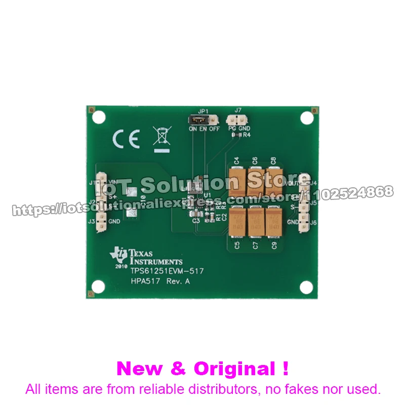 TPS61251EVM-517 Evaluation Module for TPS61251 3.5MHz, 1.5A Current Limit, 92% Efficient Boost Converter