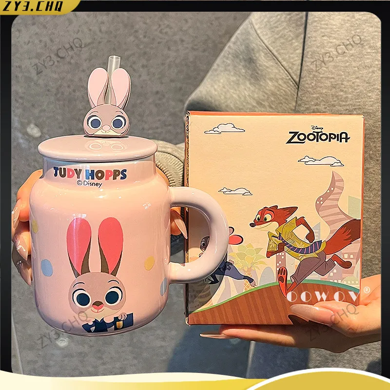 

Новая керамическая кружка серии Disney Zootopia Judith Nick, пара, красивая чашка для воды, женская офисная чашка, подарок на день рождения