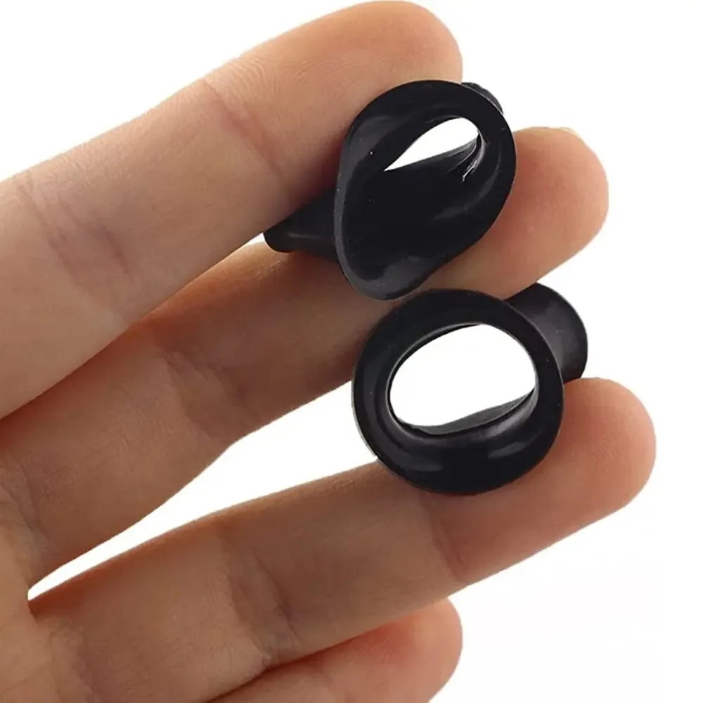 2X سيليكون سميكة اللحم نفق الأذن التوصيل قياس الصلبة مزدوجة متوهج حافة مستديرة 8 جرام (3 مللي متر) - 1 "25 مللي متر) تمتد عدة